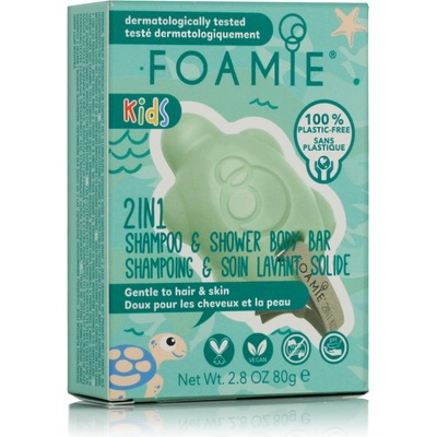 Foamie Kids Turtelly Cool 2in1 Shampoo & Shower Body Bar 80 g