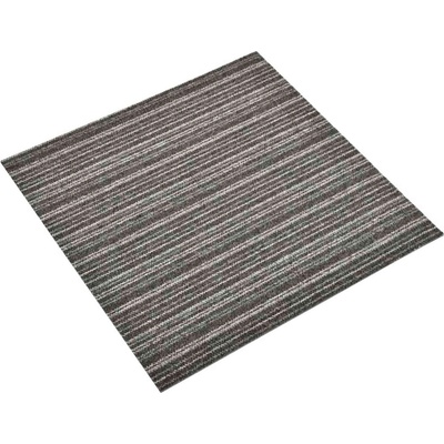 vidaXL Килим 20 бр. Антрацитно с ивици 50 x 50 cm 100% Полипропилен (42046745)