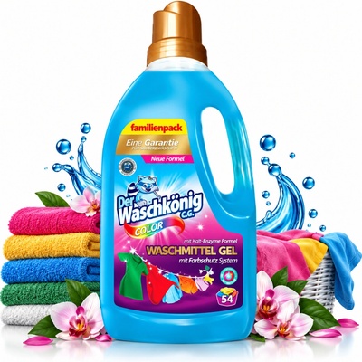 Der Waschkönig Color prací gel 1,625 l 54 PD