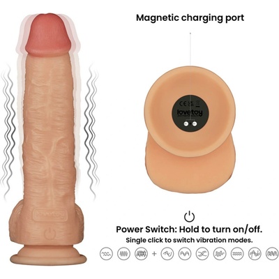 Lovetoy Vibrating Power Basics Cock 24 cm