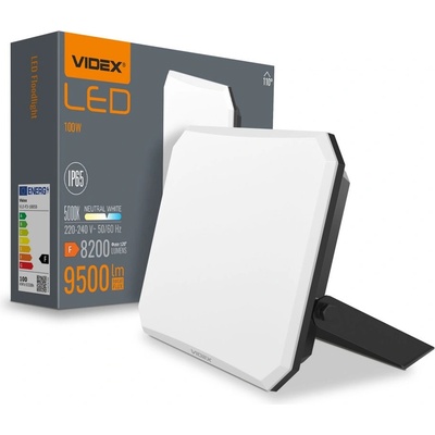 Videx LED прожектор Videx VLE-F3-1005B, 100W, 9500lm, 5000K, IP65, за таван/стена (VLE-F3-1005B)