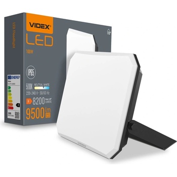 Videx LED прожектор Videx VLE-F3-1005B, 100W, 9500lm, 5000K, IP65, за таван/стена (VLE-F3-1005B)