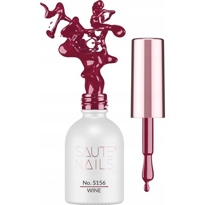 Saute Nails Hybridní lak na nehty 8 ml S156 Wine (Vínová)