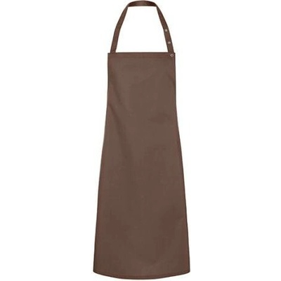 Karlowsky Gastro zástěra s laclem KY072 Light-Brown 75x95cm