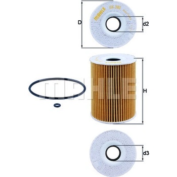 Olejový filter MAHLE ORIGINAL OX 380D (OX380D)