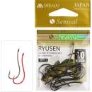 MIKADO HOOK SENSUAL RYUSEN W/RING RED vel.4 10 ks