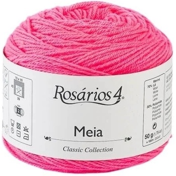 Rosários 4 Meia 34 Neon Pink Плетива прежда (7081603401)