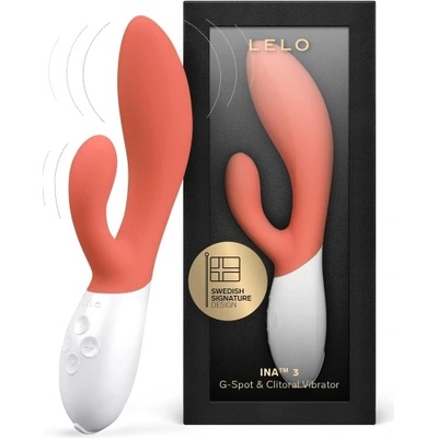 LELO Луксозен рабит вибратор Lelo Ina 3 корал