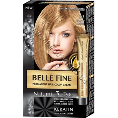 BELLE’FINE Боя за коса Belle'Fine, 9.3 Honey Amber, p/n BF-16309.3 - Крем-боя за коса с провитамин B5, меден кехлибар (BF-16309.3)