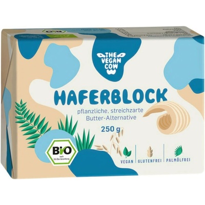 THE VEGAN COW Blok ovesný 250 g BIO – Zboží Dáma