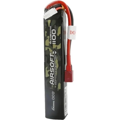 Gens ace Батерия Lipo Gens ace, 25C, 1100mAh, 3S1P, 11.1V, Airsoft Gun с T конектор (GEA11003S25D)