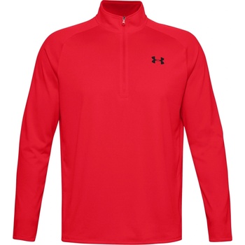 Under Armour Tech ½ Zip Long Sleeve Mens - Red