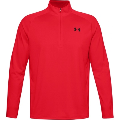 Under Armour Tech ½ Zip Long Sleeve Mens - Red