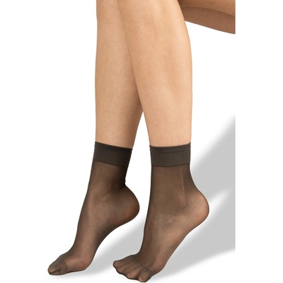 Lady B LADY SOCKS 17 DEN dámske silonkové ponožky 2 páry fumo