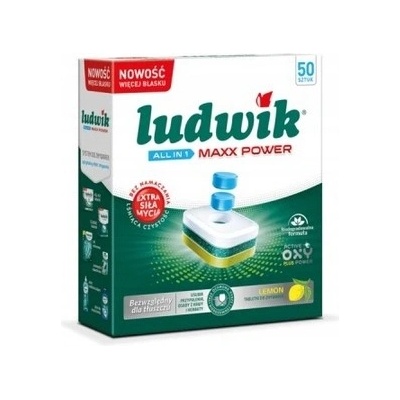 Ludwik Tablety do myčky Maxx Power Lemon 50 ks