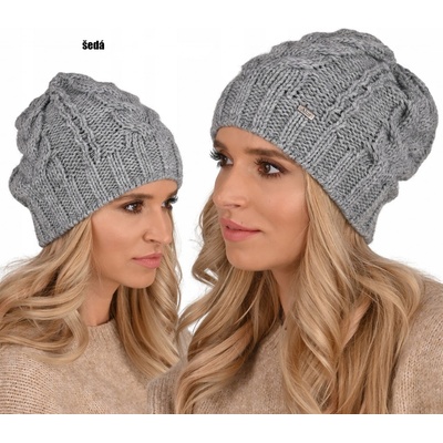 Fashionweek dámská čepice beanie šmoulinka ZIZI-A4 Šedá