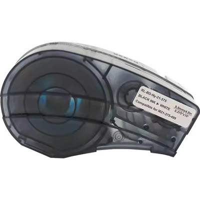Compatible Brady M21-125-C-342-WT, 6 mm x 2, 13 m, черен печат / бял фон, съвместима лента (M21-125-C-342-WT)