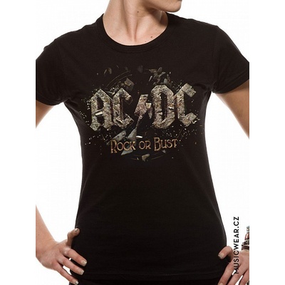 AC/DC tričko, Rock or Bust fitted – Zboží Dáma