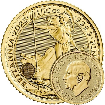 The Royal Mint 10 Pounds Britannia 1/10 oz