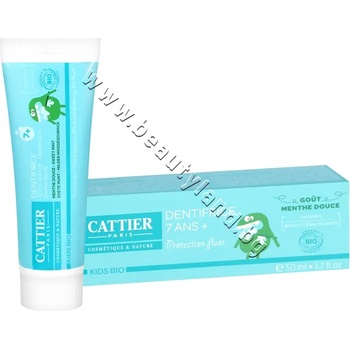 Cattier Паста за зъби Cattier Dentifrice 7+ Toothpaste Sweet Mint, p/n CA-0912624 - Паста за зъби за деца над 7 години с вкус на мента (CA-0912624)