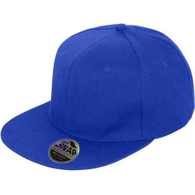 Result Headwear RC 083X s plochým kšiltem 6 panelová COT28083Xn7499-sapphire bl Safírová