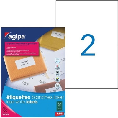 Etikety laser 210x148mm Agipa A4 100 hárkov AG119068