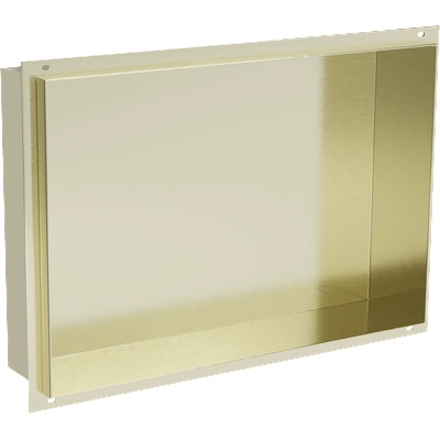 Mexen X-Wall-NR вградена полица без ръб 45 x 30 см, златиста четкана - 1951453010 (1951453010)