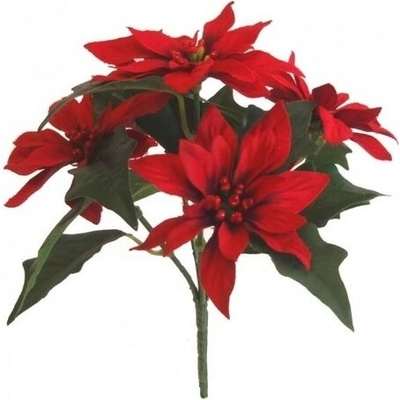 Umělá kytice Poinsettie, červená – Zbozi.Blesk.cz