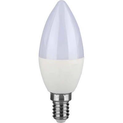V-TAC E14 LED žiarovka 4,5W, 470lm, SAMSUNG chip, C37 Denná biela