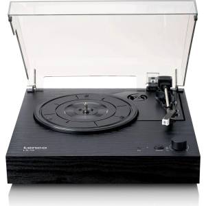 Lenco Грамофон Lenco - LS-15BK, Bluetooth, полуавтоматичен, черен (LS-15BK)