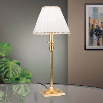 Orion LA 4-1049/1 - Настолна лампа FONSA 1xE27/60W/230V бял/златист (OR0123)