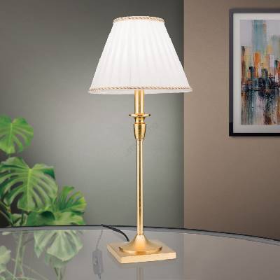 Orion LA 4-1049/1 - Настолна лампа FONSA 1xE27/60W/230V бял/златист (OR0123)