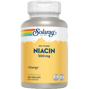 SOLARAY No Flush Niacin - капсули - 100 вег. капсули