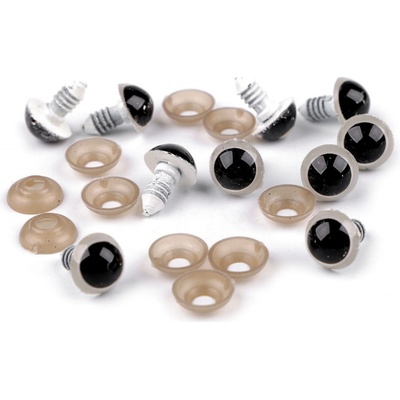 Prima-obchod Oči s pojistkou Ø14 mm, barva 5 bílá