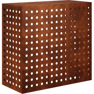 vidaXL Покритие за климатик Ръждясало 110 x 50 x 105 см (8014149)