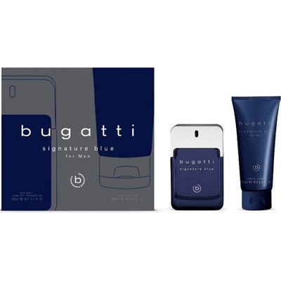 Bugatti Signature Blue Men EDT 100 ml + sprchový gél 200 ml darčeková sada
