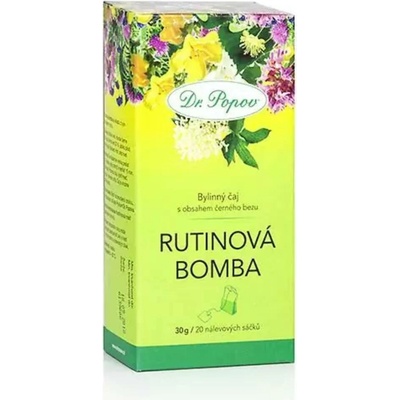 Dr. Popov Čaj Rutinová bomba 20 x 1,5 g