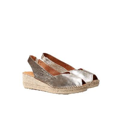 Сандали на платформа Toni pons Bernia-P esparto wedge sandals - Silver (Platinum)