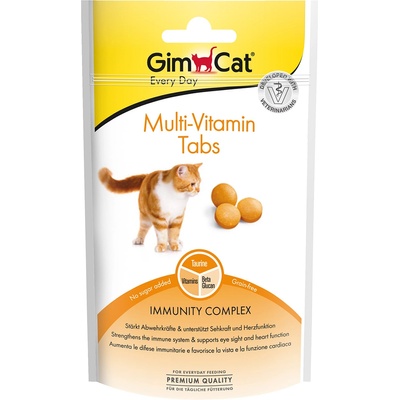 GimCat 40г Multi-Vitamin Tabs GimCat, снакс за котки