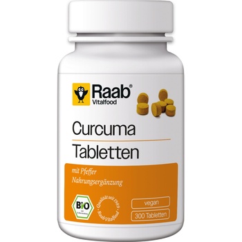 Raab Vitalfood Curcuma Bio - 300 таблетки
