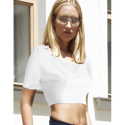Gina top tričko šité jednobarevné 97011P bílá