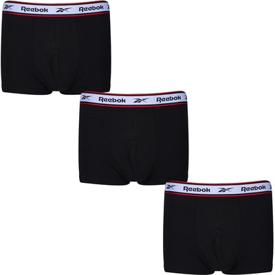 Reebok Мъжки боксерки Reebok 3 Pack Mens Boxer Shorts Barlow - Black