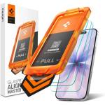 Spigen iPhone 17 SPIGEN GLASS TR ALIGNMASTER S защитно стъкло 3dpcs 2.5D, 9H + рамка, TRANSFER AGL10484 (AGL10484)