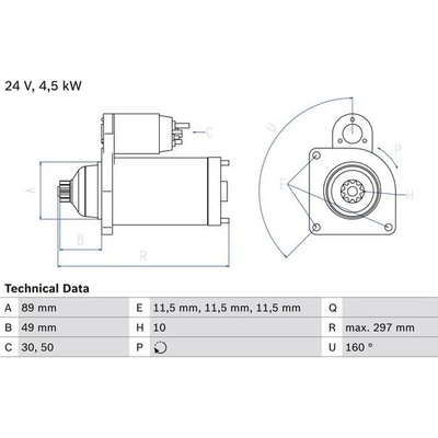 BOSCH STARTER 0 986 022 940