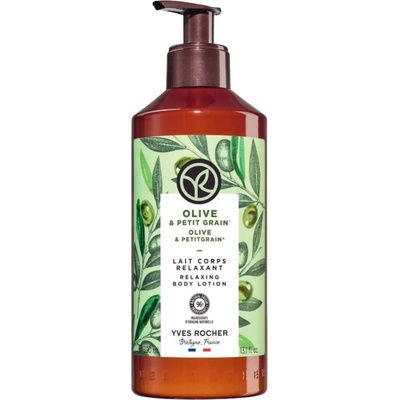 Yves Rocher Bain Nature Мляко за тяло, маслина и петигрен, 390 ml