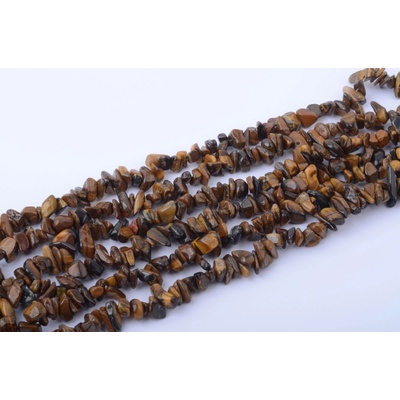 Tygří oko zlomky 5~8x5~8mm šňůra cca 78cm – Zboží Dáma