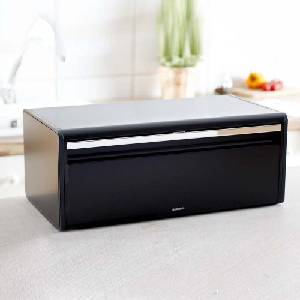 Brabantia Матирано черно кутия за хляб Brabantia с падащ преден капак (107836)