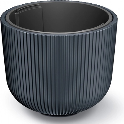 PROSPERPLAST Květináč MILLY V 23,9 cm antracit