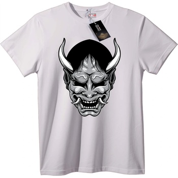 NOONEBRAND Тениска рогата демонска маска - S, Black