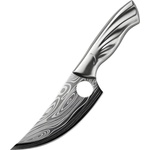 HARAHU Кухненски нож за рязане fu-18451 - Сребрист / Шарка / Без калъф kp18451